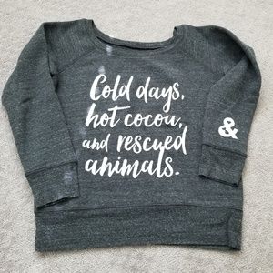 Cute Cropped Pullover Sweatshirt